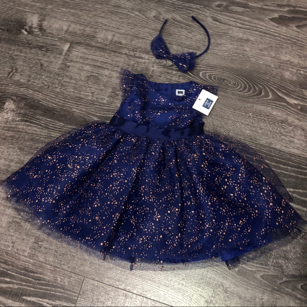 Blue & Gold Formal Gown from Janie & Jack - Picture 2 of 7